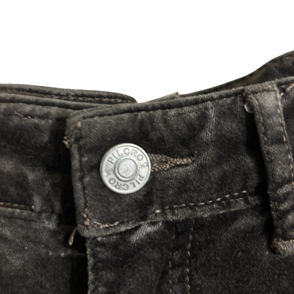 Pilcro‎ Demilune Boot Bootcut Dark Gray Velvet Pants Size 26 - Picture 4 of 10